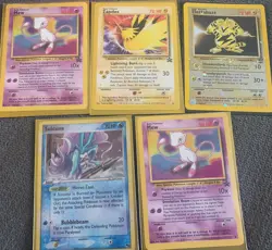 Pokemon Promo Card Lot Mew Electabuzz Black Star Reverse Holo Suicune Zapados Ra - Image 1