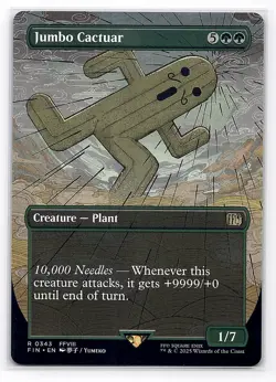 MTG Final Fantasy -Jumbo Cactuar (Borderless Regular) R 0343 FIN - Image 1