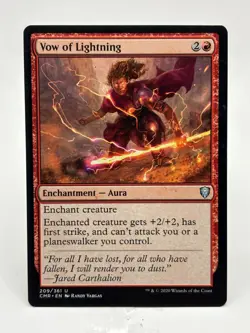 Vow Of Lightning NM/M* Commander Legends ENGLISH 209/361 mtg -UnltdCards - Image 1