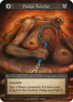 3x Sorcery: Contested Realm Beta Pudge Butcher Exceptional Regular NM - Image 1