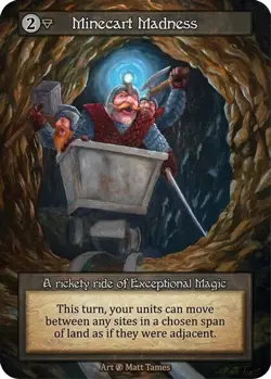 3x Sorcery: Contested Realm Beta Minecart Madness Exceptional Regular NM - Image 1