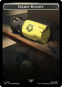 MTG Energy Reserve // Settlement Double-Sided Token Foil NM Fallout - Image 1