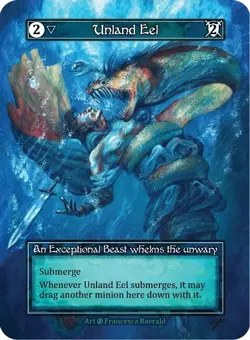 Sorcery: Contested Realm Beta Unland Eel Exceptional Foil NM - Image 1