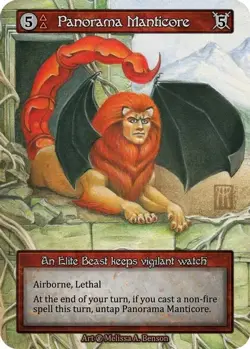 Sorcery: Contested Realm Beta Panorama Manticore Elite Regular NM - Image 1