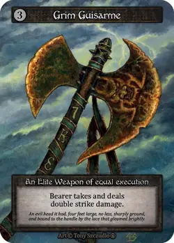 Sorcery: Contested Realm Grim Guisarme Elite Regular NM Arthurian Legends - Image 1