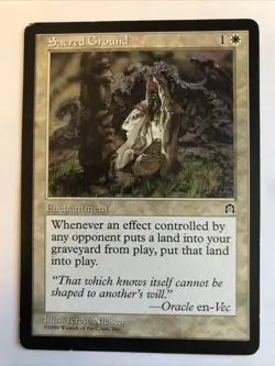 Sacred Ground X1 Stronghold Ex Condition See Pics Front Back - Image 1