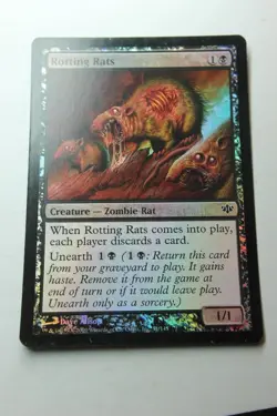 MTG Rotting Rats x1-Foil -Conflux-Lightly Played - Image 1