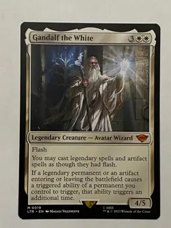 MTG Gandalf the White 0019 Mythic - Lord of the Rings #19 NM - Image 1