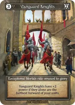 Sorcery: Contested Realm Beta Vanguard Knights Exceptional Foil NM - Image 1