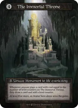 Sorcery: Contested Realm The Immortal Throne Unique Regular NM Beta - Image 1
