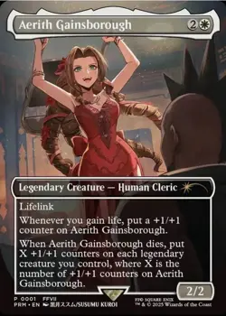 Aerith Gainsborough RC Promo Nonfoil MTG x Final Fantasy - Image 1