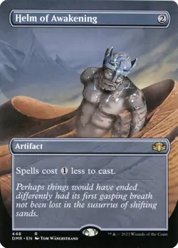 Helm of Awakening Borderless Foil - Dominaria Remastered MTG-NM - Image 1