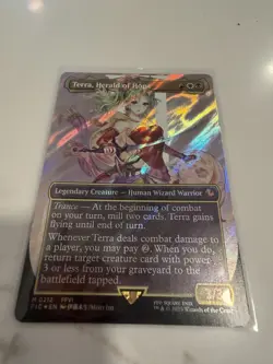 Terra, Herald of Hope (Borderless) (Surge Foil) Commander: Final Fantasy Foil - Image 1