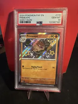 2024 Pokemon PAF En-Paldean Fates Shiny Rare #170 Primeape PSA 10 - Image 1
