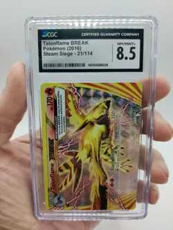 Pokemon Talonflame Break 21/114 Steam Siege 2016 Graded 8.5 CGC NM/Mint - Image 4