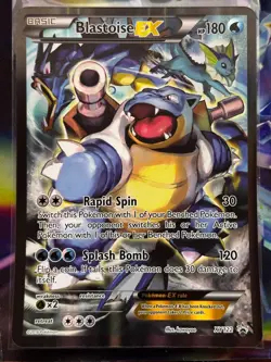 JUMBO BLASTOISE EX XY122 FULL ART POKEMON XY GENERATIONS BLACK STAR PROMO MINT - Image 1