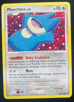 Pokemon TCG Munchlax Rising Rivals 69/111 Regular (NM) - Image 1