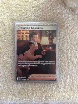 Pokemon TCG Giovanni's Charisma Special Illustration Rare Scarlet & Violet 151 - Image 1