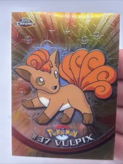 Pokemon Vulpix #37 Topps Chrome Base Holo NM - Image 1