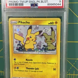 *HD SWIRL* 2019 POKEMON SM BLACK STAR PROMO #SM162 PIKACHU HOLO PSA 9 44 - Image 4