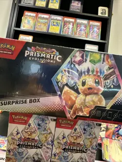 Pokemon TCG Prismatic Evolutions Booster Bundle (x6) and Surprise Box (x1) - Image 4