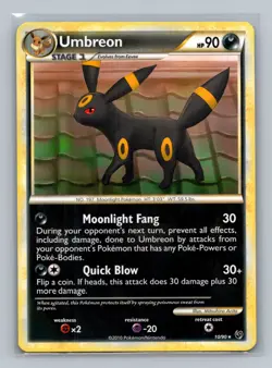 Pokemon TCG Umbreon 10/90 Undaunted Deck Exclusives Normal LP - Image 1