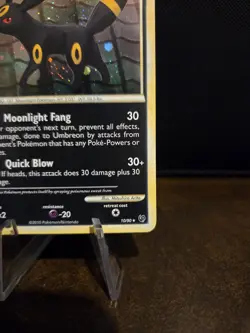 Pokemon TCG Umbreon 10/90 Holo Rare HGSS Undaunted 🌟HOLO SWIRL🌟 2010 - Image 4