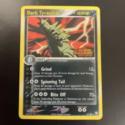 Dark Tyranitar Reverse Holo EX Team Rocket Returns Stamped Pokemon 19/109 LP+ - Image 1