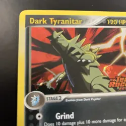 Dark Tyranitar Reverse Holo EX Team Rocket Returns Stamped Pokemon 19/109 LP+ - Image 2