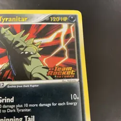 Dark Tyranitar Reverse Holo EX Team Rocket Returns Stamped Pokemon 19/109 LP+ - Image 3