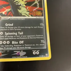 Dark Tyranitar Reverse Holo EX Team Rocket Returns Stamped Pokemon 19/109 LP+ - Image 4