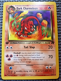 2000 Pokemon Team Rocket 1st Edition #32 Dark Charmeleon LP - Image 1