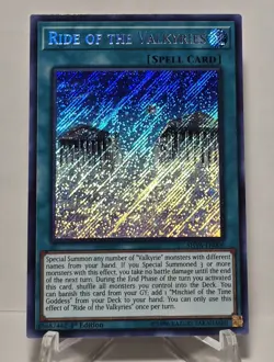 Ride Of The Valkyries SHVA-EN006 Secret Rare 1st Edition Yugioh TCG NM/M - Image 1