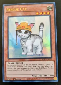 Rescue Cat RA02-EN001 1st Edition Ultra Rare Rarity Collection II Yu-Gi-Oh! TCG - Image 1