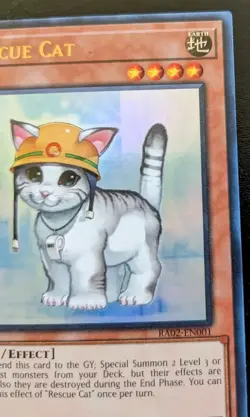 Rescue Cat RA02-EN001 1st Edition Ultra Rare Rarity Collection II Yu-Gi-Oh! TCG - Image 3