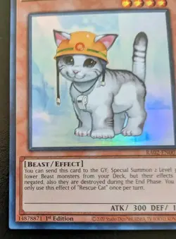 Rescue Cat RA02-EN001 1st Edition Ultra Rare Rarity Collection II Yu-Gi-Oh! TCG - Image 4