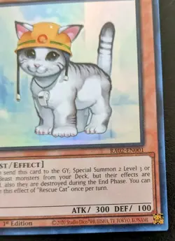 Rescue Cat RA02-EN001 1st Edition Ultra Rare Rarity Collection II Yu-Gi-Oh! TCG - Image 5