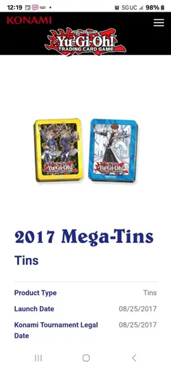 2 YuGiOh 2017 Mega Tins - Yami Yugi, AND Seto Kaiba (Sealed) - Image 2