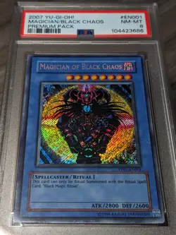 PSA 8 - MINT Yu-Gi-Oh Magician of Black Chaos PP01-EN001 Premium PACK 2007 - Image 3