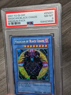 PSA 8 - MINT Yu-Gi-Oh Magician of Black Chaos PP01-EN001 Premium PACK 2007 - Image 4