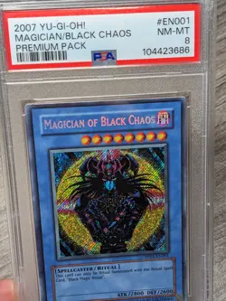 PSA 8 - MINT Yu-Gi-Oh Magician of Black Chaos PP01-EN001 Premium PACK 2007 - Image 5