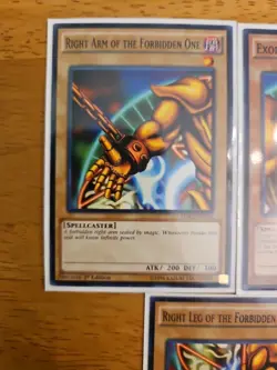 YuGiOh Exodia the Forbidden One Full Set LDK2 Common Arms Legs Head Complete - Image 2