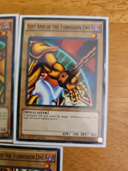 YuGiOh Exodia the Forbidden One Full Set LDK2 Common Arms Legs Head Complete - Image 4
