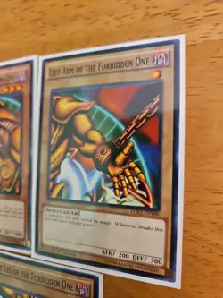 YuGiOh Exodia the Forbidden One Full Set LDK2 Common Arms Legs Head Complete - Image 5