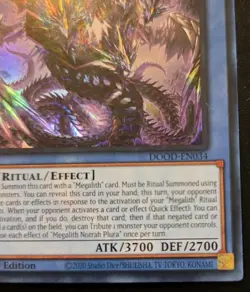 Megalith Notrah Plura DOOD-EN034 1st Ed. Super Rare Doom Of Dimensions Yu-Gi-Oh! - Image 5