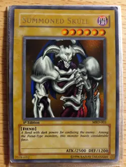 Yu-Gi-Oh! Summoned Skull 2002 MRD-003 1st Edition Ultra Rare Metal Raiders AE - Image 1