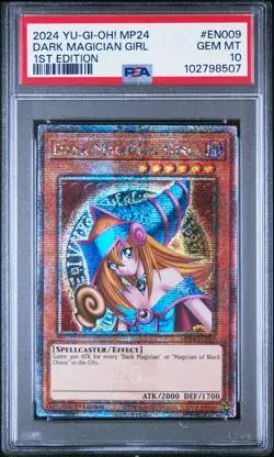 2024 YU-GI-OH! MP24-25TH ANV TIN: DUELING MIRRORS DARK MAGICIAN GIRL PSA 10 - Image 1
