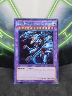 Yugioh Blue-Eyes Ultimate Dragon LCKC-EN057 Secret Rare 1st Edition NM - Image 1