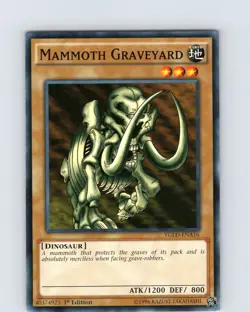 Yu-Gi-Oh TCG Mammoth Graveyard YGLD-ENA16 1st Edition Regular Common Card NM - Image 1