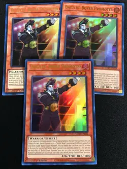Yugioh Battlin' Boxer Promoter LD10-EN034 1ST Ultra x3 (NM) - Image 1